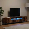TV staliukas 3 dalių LED televizoriaus spintelė Sendintos medienos