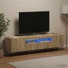 TV staliukas 3 dalių LED televizoriaus spintelė Sonoma ąžuolas
