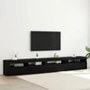 TV staliukas TV spintelių komplektas 3 pcs Juodas ąžuolas 270 x 35 x 40 cm