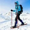 3 in 1 sniego batai su žygio lazdelėmis Raudona ir Juoda