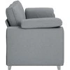 3-Vietis Sofa Šviesiai pilka 220 cm audinys