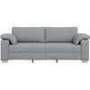 3-Vietis Sofa Šviesiai pilka 220 cm audinys