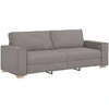 Trivietė sofa, pilkai ruda, 180 cm, audinys