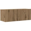 TV staliukas 4 dalių sieninis televizoriaus spintelės komplektas Artisan Oak