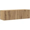 TV staliukas 4 dalių sieninis televizoriaus spintelės komplektas Artisan Oak