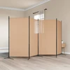 4-skydelis kambario skirstytuvas Smėlio 346 x 180 cm Audinys