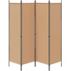 4-skydelis kambario skirstytuvas Smėlio 200 x 180 cm Audinys