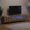 TV staliukas 3 dalių LED televizoriaus spintelė BREDA 3 vnt. Artisano ąžuolo