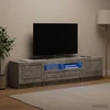 TV staliukas 5 dalių LED televizoriaus stovas UTRECHT 3 vnt. Betono pilka
