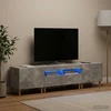 TV staliukas 3 dalių LED televizoriaus spintelė DELFT Betono pilka