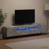 TV staliukas 5 dalių LED televizoriaus stovas Betono pilka Apdirbta mediena