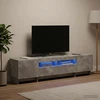 TV staliukas 5 dalių LED televizoriaus stovas Betono pilka Apdirbta mediena