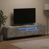 TV staliukas 5 dalių LED televizoriaus stovas Betono pilka Apdirbta mediena