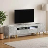 TV staliukas 3 dalių LED televizoriaus spintelė ARNHEM 3 vnt. Betono pilka