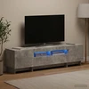 TV staliukas 5 dalių LED televizoriaus stovas Betono pilka Apdirbta mediena