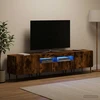 TV staliukas 5 dalių LED televizoriaus stovas Dūminio ąžuolo
