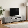 TV staliukas 5 dalių LED televizoriaus stovas Pilka Sonoma Apdirbta mediena