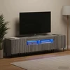 TV staliukas 5 dalių LED televizoriaus stovas Pilka Sonoma Apdirbta mediena