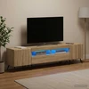 TV staliukas 3 dalių LED televizoriaus spintelė BREDA 3 vnt. Sonoma ąžuolas