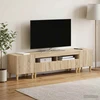TV staliukas 3 dalių LED televizoriaus spintelė ARNHEM 3 vnt. Sonoma ąžuolas