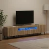 TV staliukas 3 dalių LED televizoriaus spintelė ZWOLLE Sonoma ąžuolas
