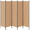 5-Panelis kambario skydas Smėlio 250 x 180 cm Audinys