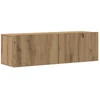 TV staliukas 6 dalių sieninis televizoriaus spintelės komplektas Artisan Oak