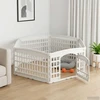 6-panelis šunų žaidimų aptvaras 177,5 x 154,5 x 58 cm Plastmasė