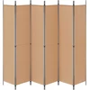 6-skydelio kambario pertvara Smėlio 300 x 220 cm Audinys