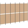 6-skydelio kambario pertvara Smėlio 300 x 200 cm Audinys