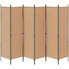 6-skydelio kambario pertvara Smėlio 300 x 180 cm Audinys