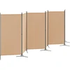 6-skydelio kambario pertvara Smėlio 520 x 180 cm Audinys