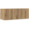 TV staliukas 7 dalių sieninis televizoriaus spintelės komplektas Artisan Oak