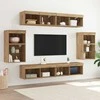 TV staliukas TV spintelių komplektas 8 pcs artisano ąžuolo Apdirbta mediena