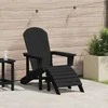 Adirondack kėdė Juoda 82 x 74 x 92 cm HDPE