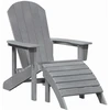 Adirondack kėdė Šviesiai pilka 82 x 74 x 92 cm HDPE