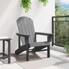 Adirondack kėdė Šviesiai pilka HDPE