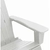 Adirondack supama kėdė Balta HDPE