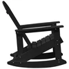 Adirondack supama kėdė Juoda HDPE
