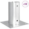 Apvalus žemės inkaras 12 vnt. Sidabrinė 15 x 15 x 15 cm Metalas