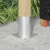 Apvalus žemės inkaras 12 vnt. Sidabrinė 15 x 15 x 15 cm Metalas