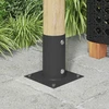 Apvalus žemės inkaras 4 vnt. Antracito 15 x 15 x 15 cm Metalas