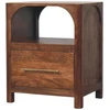 Artisan Furniture Arc-Line mango medienos naktinis staliukas