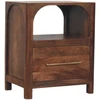 Artisan Furniture Arc-Line mango medienos naktinis staliukas