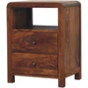 Artisan Furniture Aspen mango medienos naktinis staliukas, kaštono atspalvio