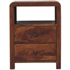 Artisan Furniture Aspen mango medienos naktinis staliukas, kaštono atspalvio