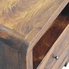Artisan Furniture Aspen mango medienos naktinis staliukas, kaštono atspalvio