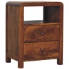 Artisan Furniture Aspen mango medienos naktinis staliukas, kaštono atspalvio