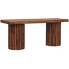 Artisan Furniture Astoria su reljefiniu fasadu mango medienos suoliukas