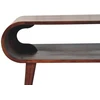 Artisan Furniture Atviras mango medienos kavos staliukas, Kalifornijos riešutmedžio atspalvio